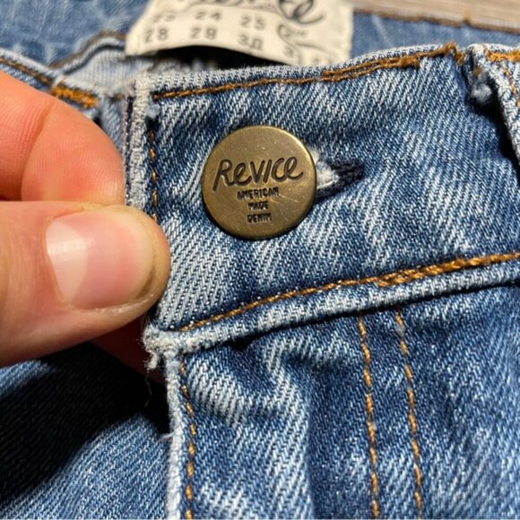 Revice Star Stitch Skinny Jeans Blue Denim Size 26 - Picture 4 of 9